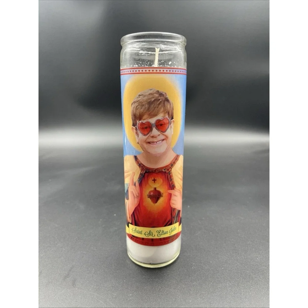 St Sir Elton John Prayer Candle Celebrity Saint Candle The Luminary & Co